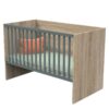 1-3500760121627_1 Lit bébé 70x140cm évoluif en 90x190-140x190cm Nova Gris Volcan - SAUTHON
