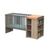1-3500760121924_1 Lit bébé combiné 60x120cm évolutif en 90x190cm Nova Gris Volcan - SAUTHON