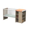 Lit bébé combiné 60x120cm évolutif en 90x190cm Nova Blanc Lin - SAUTHON