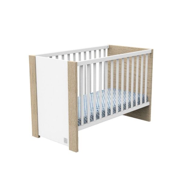 Lit bébé 60x120cm Antonin Bois Blanc - SAUTHON