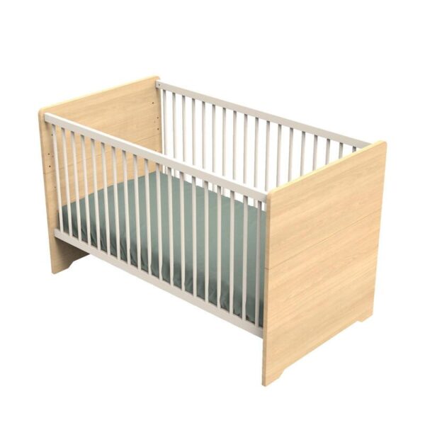 Lit bébé évolutif 70x140cm Vanille - SAUTHON