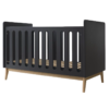 Lit bébé 70x140cm évolutif en banquette Pure Noir - PERICLES