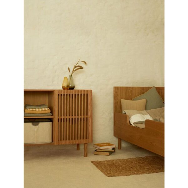 Lit bébé 70x140cm évolutif en banquette Hai No Ki Natural Ash - QUAX