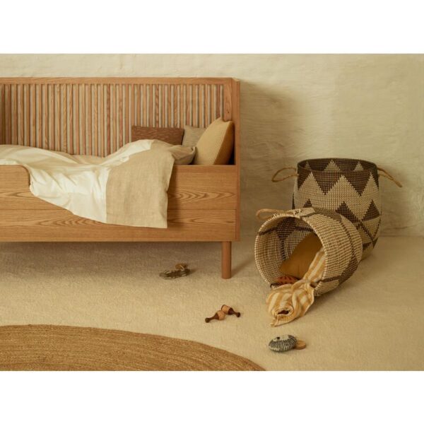 Lit bébé 70x140cm évolutif en banquette Hai No Ki Natural Ash - QUAX