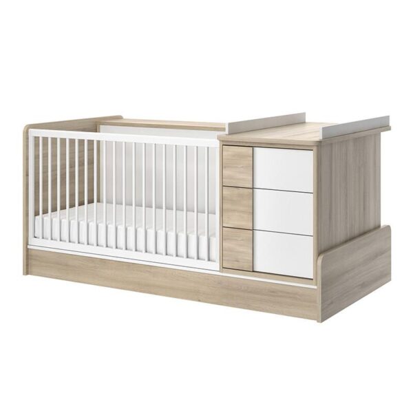 Lit bébé combiné 70x140cm évolutif en 90x200cm Sacha - GALIPETTE