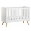 Lit bébé évolutif 70x140cm Vintage Blanc - VOX