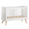 Lit bébé évolutif 70x140cm Vintage Blanc - VOX