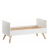 Lit bébé évolutif 70x140cm Vintage Blanc - VOX
