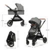 Poussette multifonctionnelle ESME 2en1 - Gris