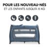 Lit parapluie Play N Relax Center Dark Blue - HAUCK