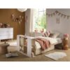 2-3500760132807_2 Lit bébé combiné 60x120cm évolutif en 90x190cm Paloma Blanc - SAUTHON