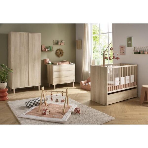 Lit bébé 60x120cm Paloma Bois - SAUTHON