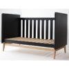 Lit bébé 70x140cm évolutif en banquette Pure Noir - PERICLES