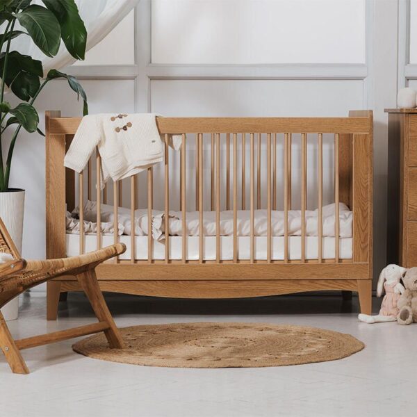 Lit bébé évolutif 70x140cm Lille Caramel - NINA BIEN