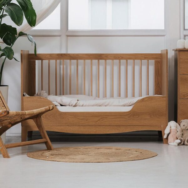 Lit bébé évolutif 70x140cm Lille Caramel - NINA BIEN