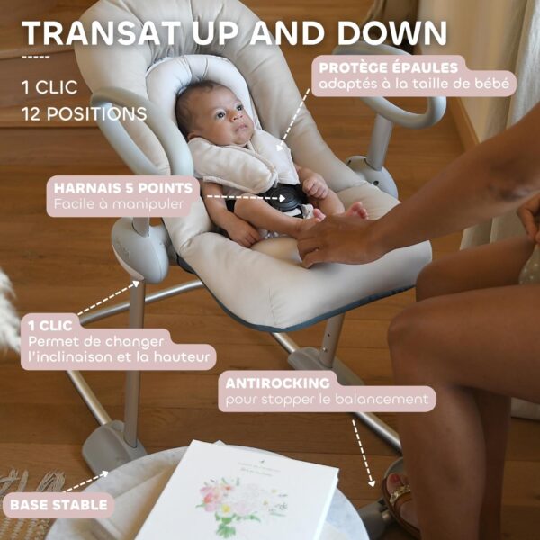 3384349150785-5 Béaba Transat Up&Down Iv Clay Earth Argile