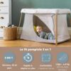 Lit Parapluie 3 en 1 Eazy Sleep Argile Gazelle - BEABA