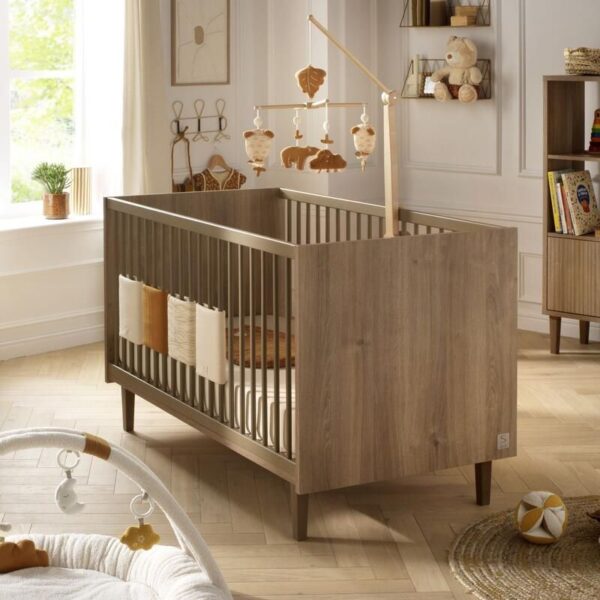 Lit bébé évolutif 70x140cm Mokka - SAUTHON