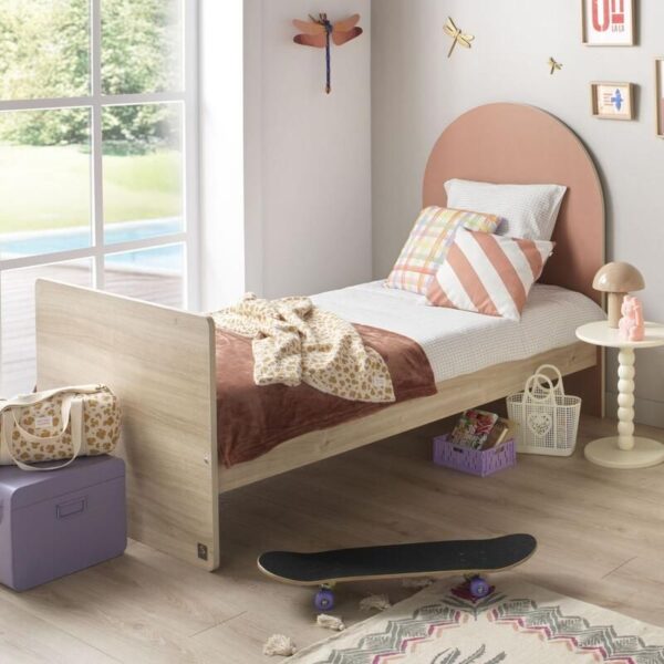 Lit bébé 60x120cm évolutif en 90x190cm Arche Terracotta - SAUTHON