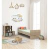 Lit bébé combiné 60x120cm évolutif en 90x190cm Nova Blanc Lin - SAUTHON