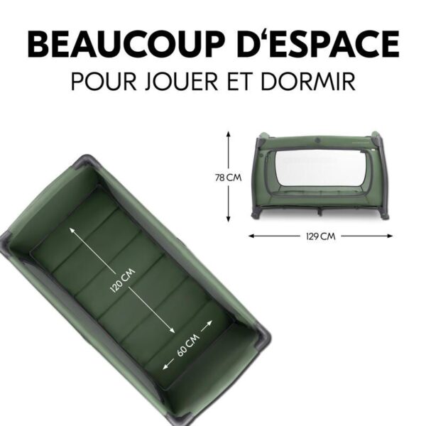 4007923600153_12 Lit parapluie Play N Relax Center Dark Green - HAUCK