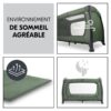 4007923600153_8 Lit parapluie Play N Relax Center Dark Green - HAUCK