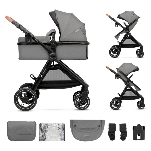 Poussette multifonctionnelle ESME 2en1 - Gris