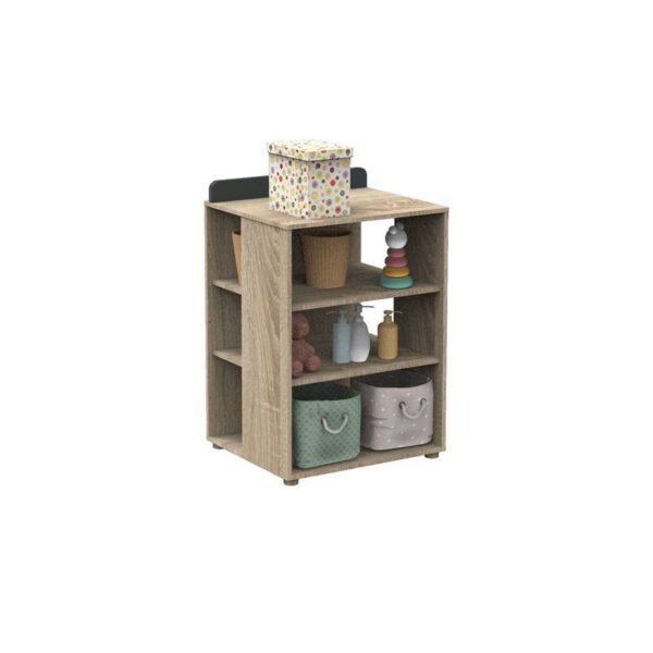 5-3500760121924_5 Lit bébé combiné 60x120cm évolutif en 90x190cm Nova Gris Volcan - SAUTHON