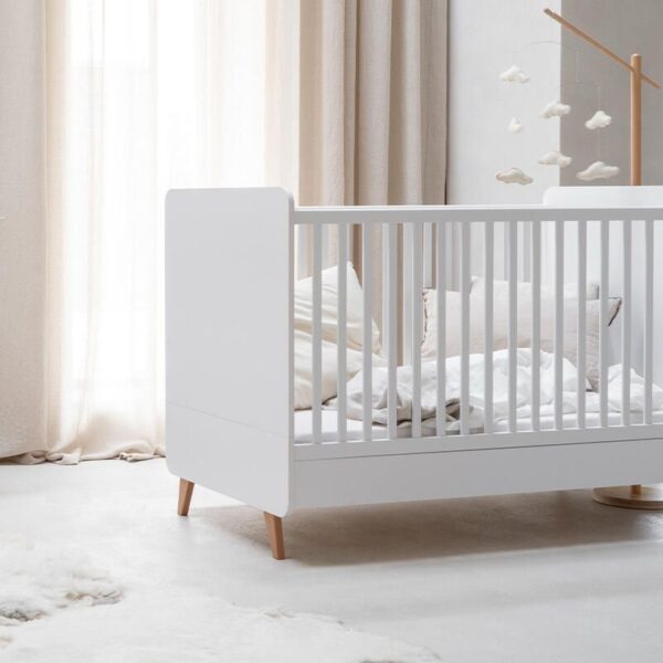 Lit bébé évolutif 70x140cm Loft Blanc - QUAX