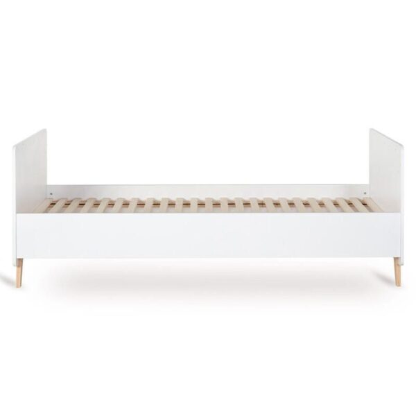 5414375182622_4_1 Lit bébé 60x120cm évolutif en 90x200cm Loft Blanc - QUAX