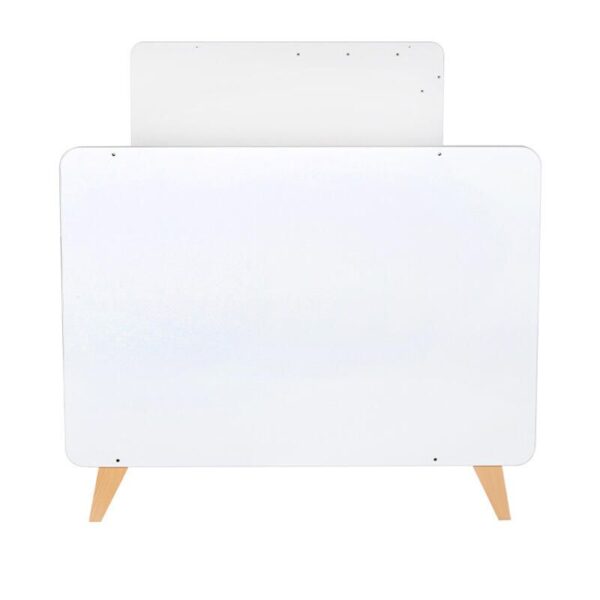 5414375182622_5_1 Lit bébé 60x120cm évolutif en 90x200cm Loft Blanc - QUAX