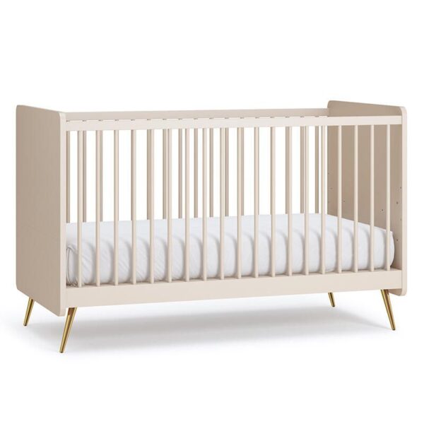 Lit bébé évolutif 70x140cm Lunea Sable Beige - VOX