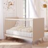 5901736701382_3 Lit bébé évolutif 70x140cm Lunea Sable Beige - VOX