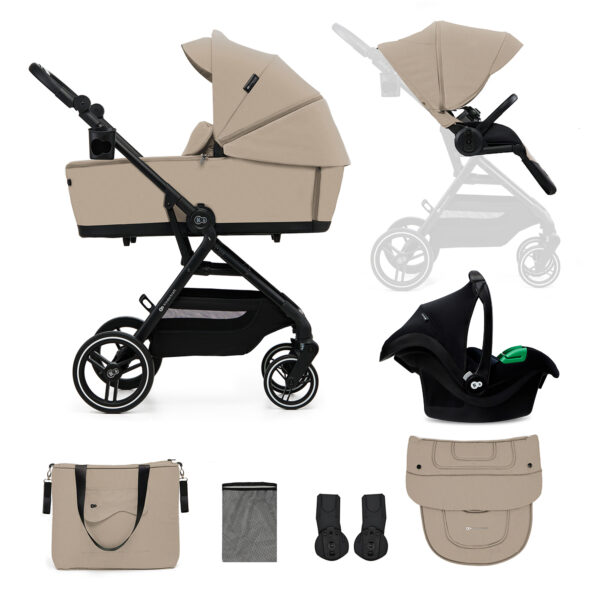 Poussette 3en1 YOXI - Beige