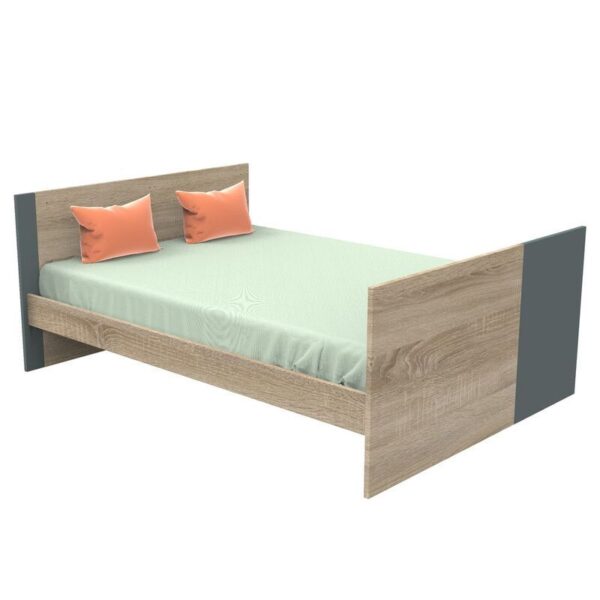 6-3500760121627_6 Lit bébé 70x140cm évoluif en 90x190-140x190cm Nova Gris Volcan - SAUTHON