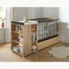 6-3500760121924_6 Lit bébé combiné 60x120cm évolutif en 90x190cm Nova Gris Volcan - SAUTHON