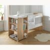 Lit bébé combiné 60x120cm évolutif en 90x190cm Nova Blanc Lin - SAUTHON