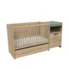 6-3500760131732_6 Lit bébé combiné 60x120cm évolutif en 90x190cm Azur - SAUTHON