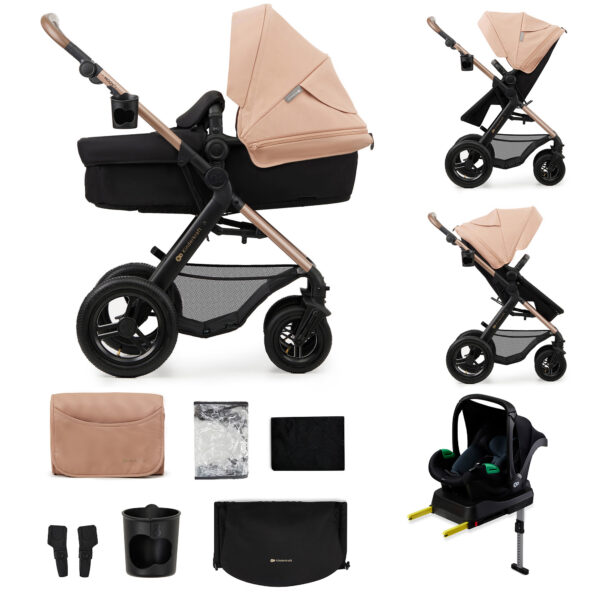 Poussette multifonctionnelle 4en1 MOOV 2 AIR beige