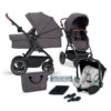 6c9c93e7-8c9e-4a61-a9be-22334fa3d835 Poussette Trio B-TOUR PRO -Gris foncé