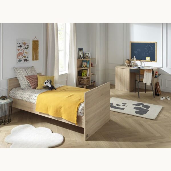 7-3500760121627_7 Lit bébé 70x140cm évoluif en 90x190-140x190cm Nova Gris Volcan - SAUTHON