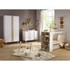 7-3500760132807_7 Lit bébé combiné 60x120cm évolutif en 90x190cm Paloma Blanc - SAUTHON