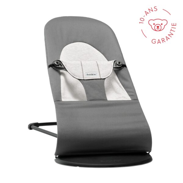 7317680051844-1 BabyBjörn Transat bébé balance soft tissé Gris Foncé