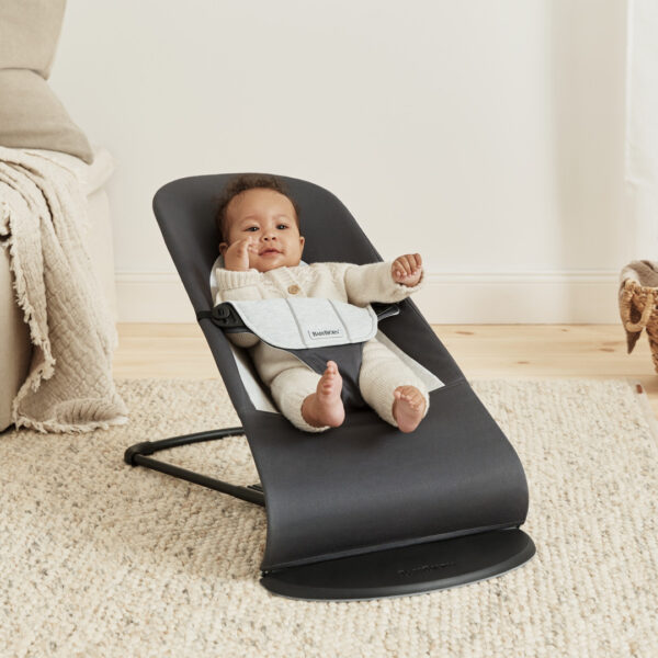 7317680051844-5 BabyBjörn Transat bébé balance soft tissé Gris Foncé