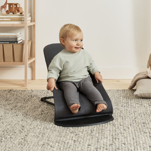 7317680051844-7 BabyBjörn Transat bébé balance soft tissé Gris Foncé