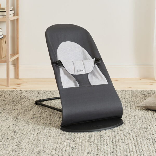 7317680051844-8 BabyBjörn Transat bébé balance soft tissé Gris Foncé