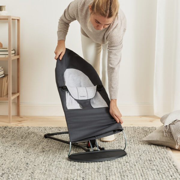 7317680051844-9 BabyBjörn Transat bébé balance soft tissé Gris Foncé