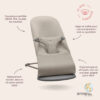 7317680060808-3 BabyBjörn Transat bliss 3D jersey Gris Sable