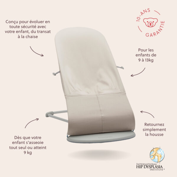 BabyBjörn Transat Bliss Jersey 3D Beige clair
