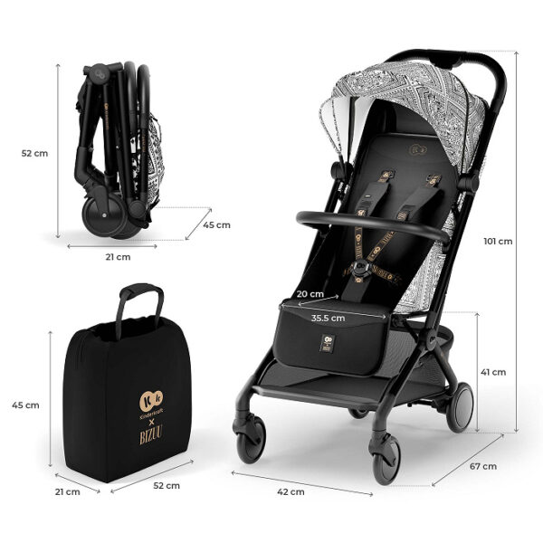 Poussette cabine PILOT 2 - Lunar Black